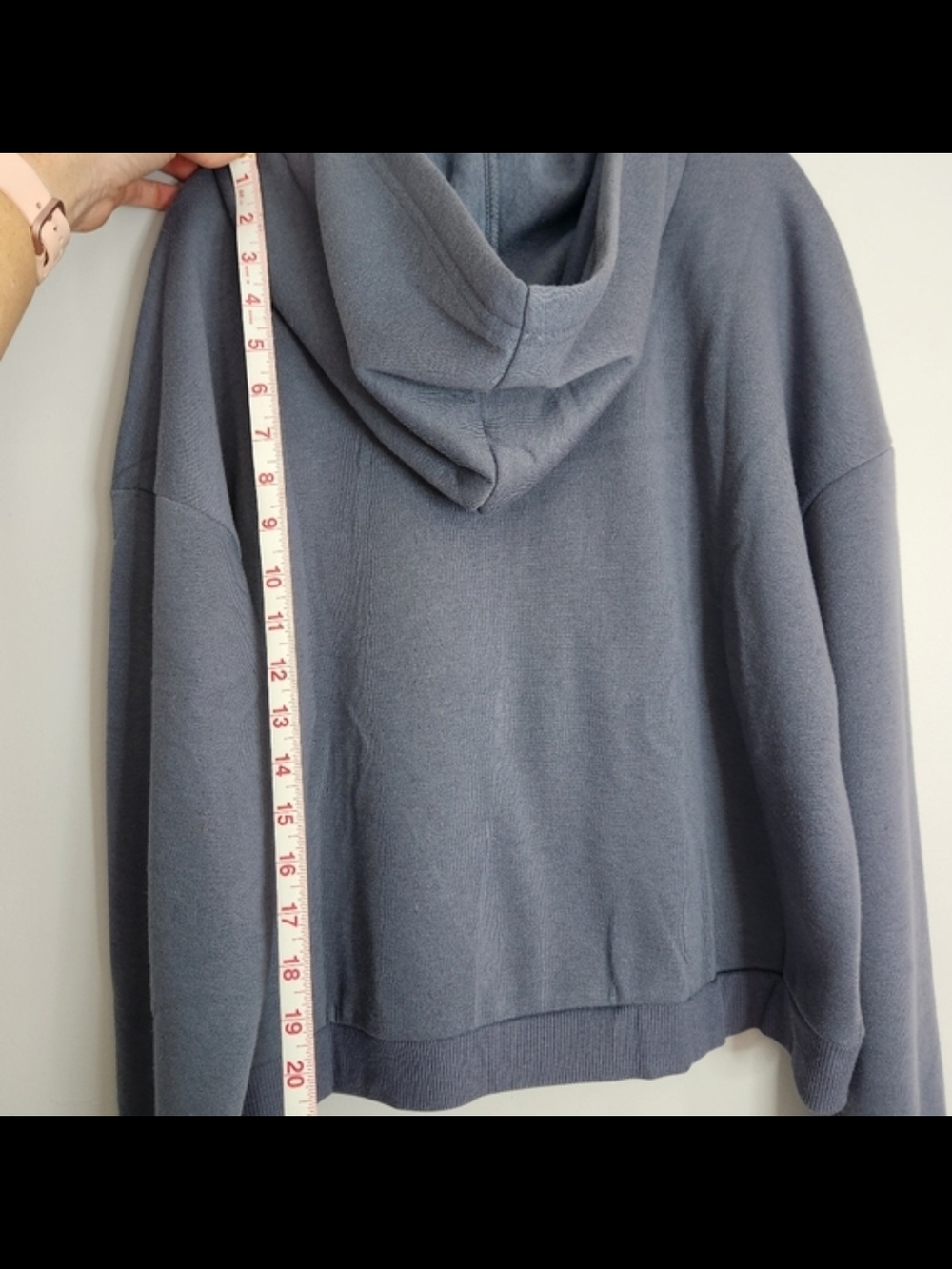 bebe Navy Hooded Pullover with Studded Logo - Picture 4 of 10